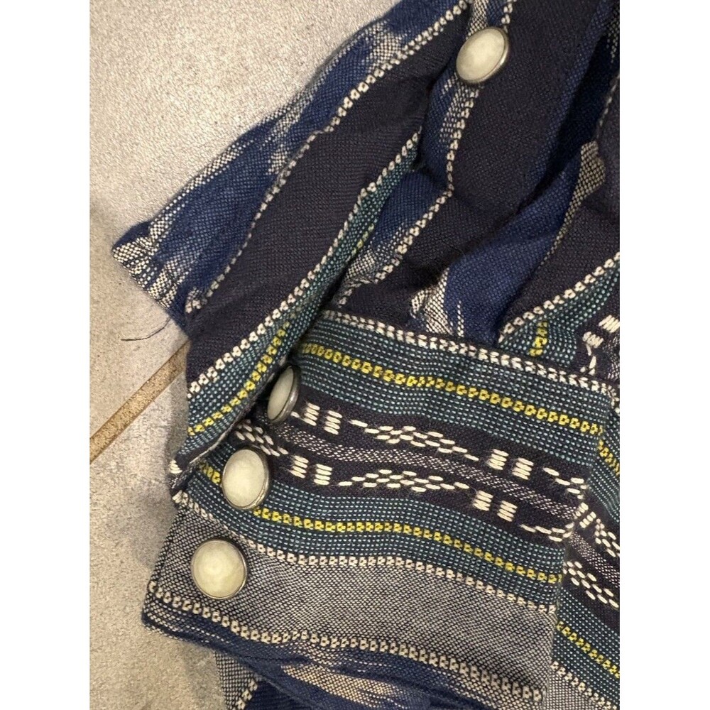 Ralph Lauren Shirt Mens Extra Large Blue Western Pearl Snap Aztec Navajo Yoke - Picture 6 of 10